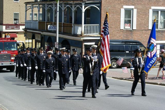 SLVFD on Parade, Broadway, Saranac Lake NY, Memorial Day 2011